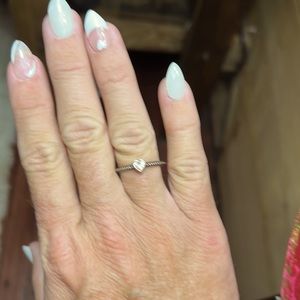 Pandora light pink heart ring